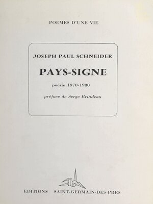 cover image of Pays-signe